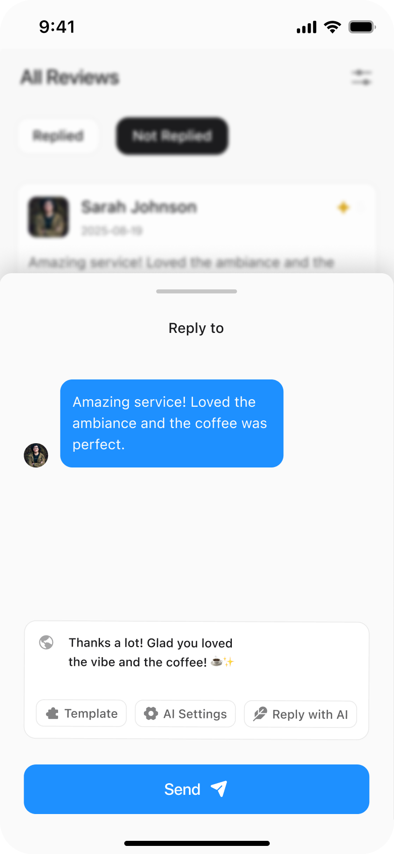 Reply in Seconds